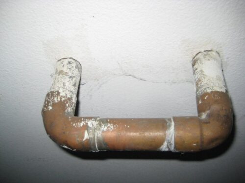 Photo of a water softener loop