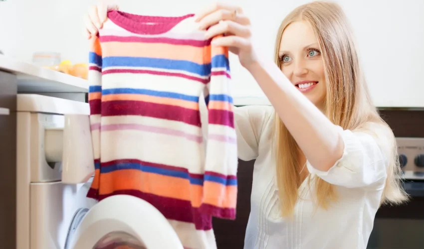 Lady looking at clothes