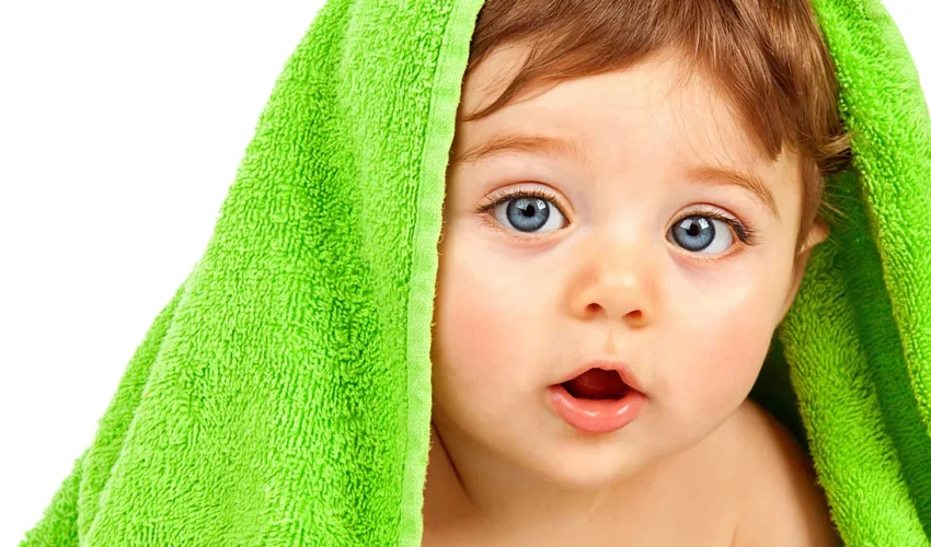 Baby in towel